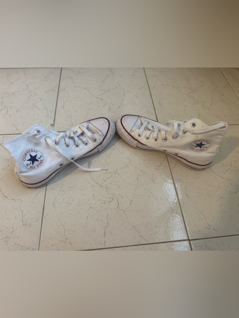 Converse White High-Top Canvas Sneaker